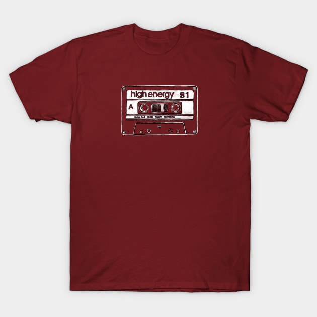 81 Retro Birthday Tape 1981 T-Shirt by badlydrawnbabe